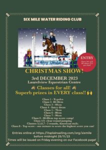 Six Mile Water Riding Club Christmas Show Schedule